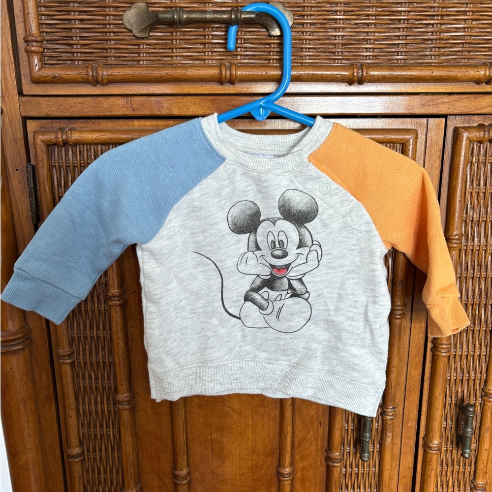Disney Mickey Mouse Kids Sweatshirt - Blue and Orange